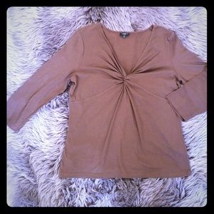 Talbots twist vneck top